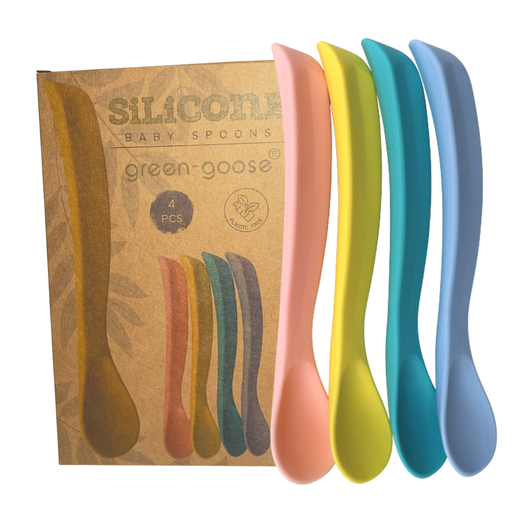 Gebogen babylepels van siliconen, 4 stuks, foto 2