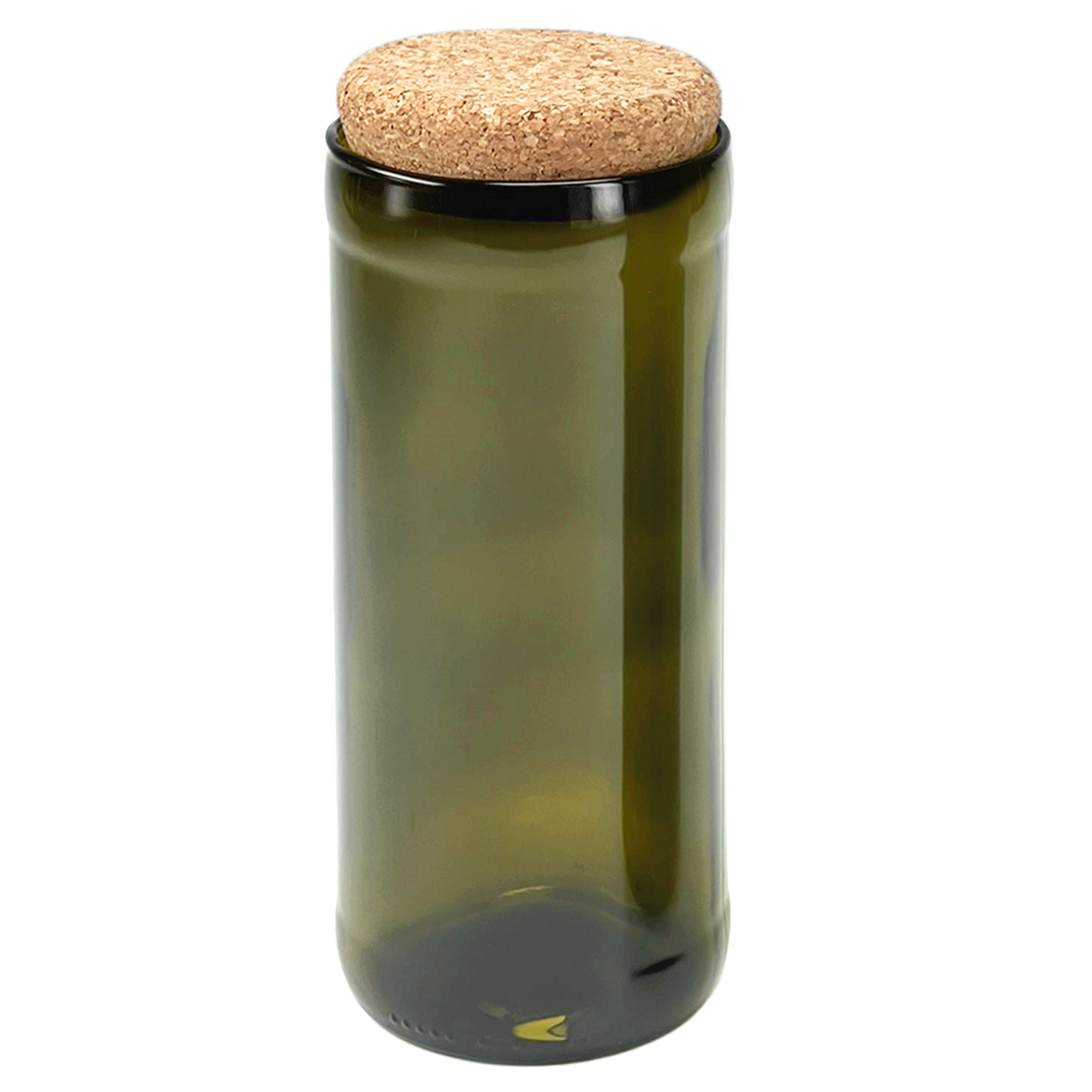 Groot voorraadglas van een wijnfles met kurkdeksel, 800 ml