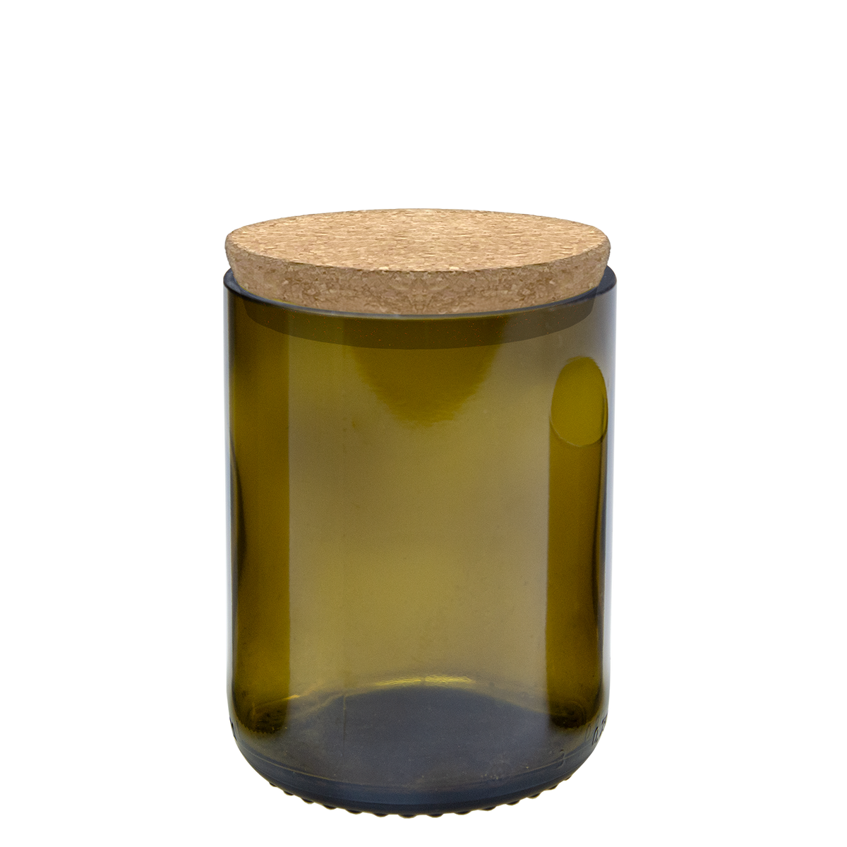 Voorraadglas van een wijnfles met kurkdeksel, 300 ml