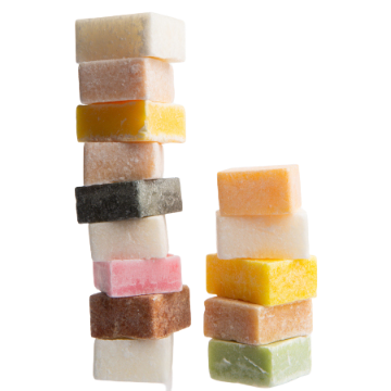 Amberblokjes, 12 geuren assorti