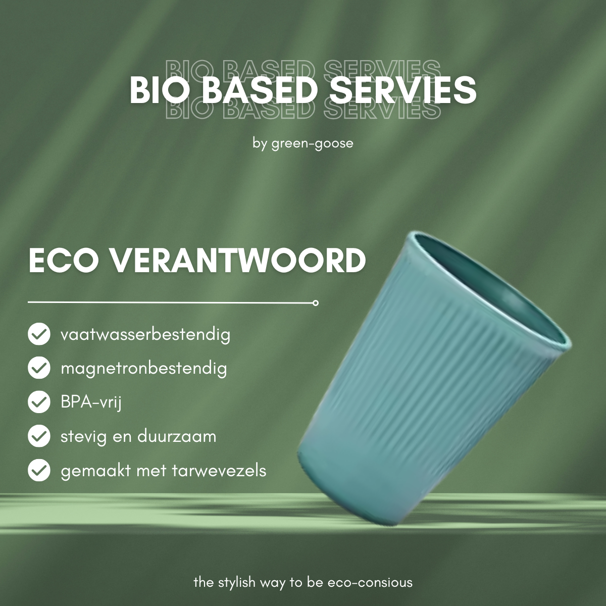 Bioplastic servies 28-delig, foto 2