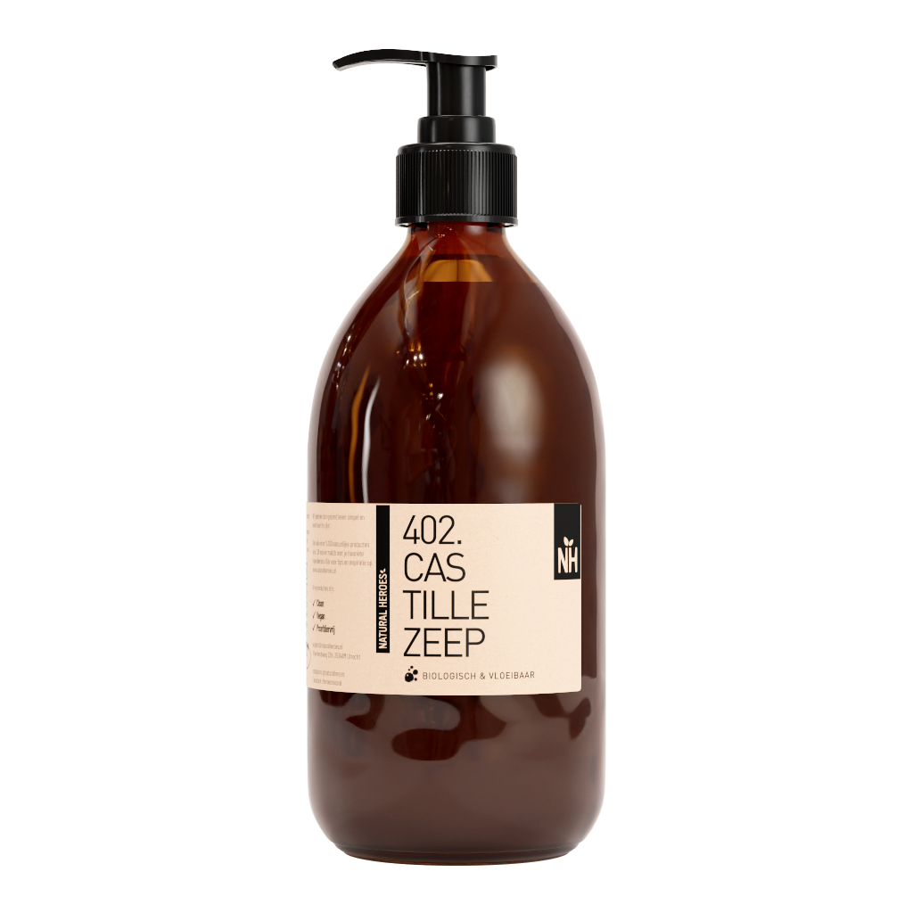 Castillezeep van Natural Heroes, bruine fles met pomp van 500 ml