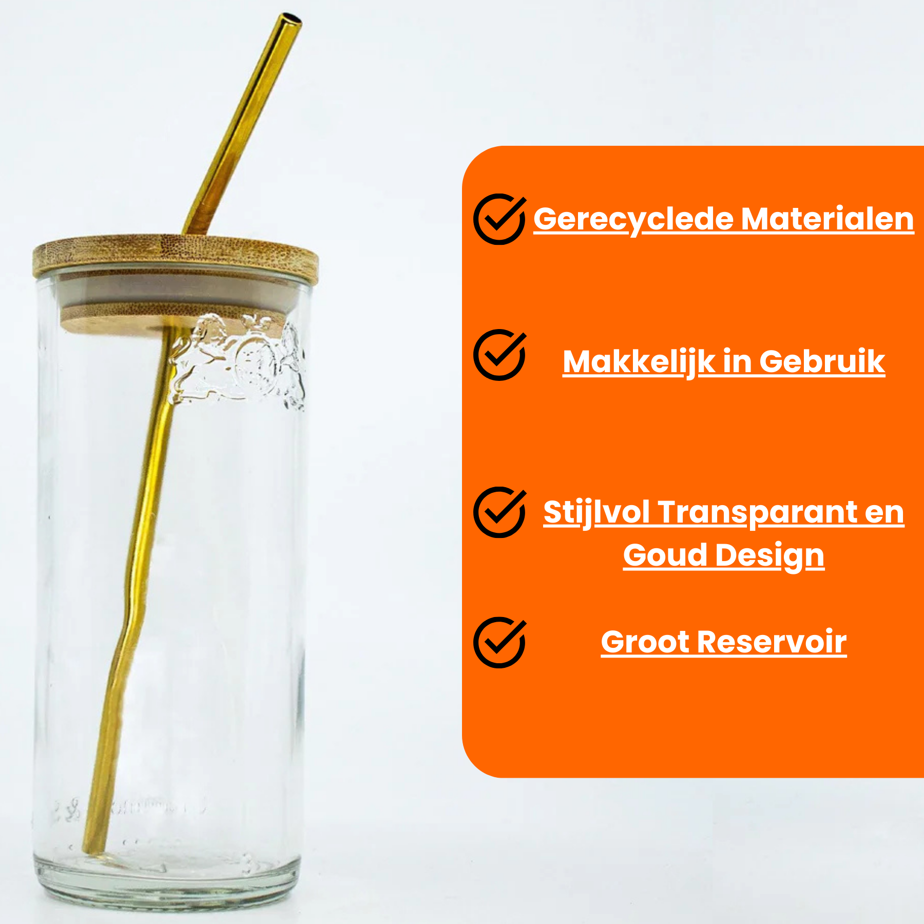 Pottle - Smoothiebeker van oud bierglas