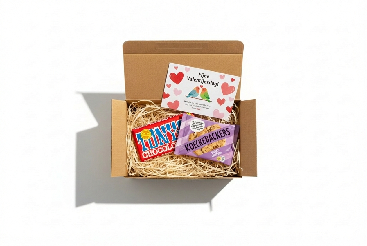 Verassingspakketje - Tony Chocolonely en chocolate chip cookie