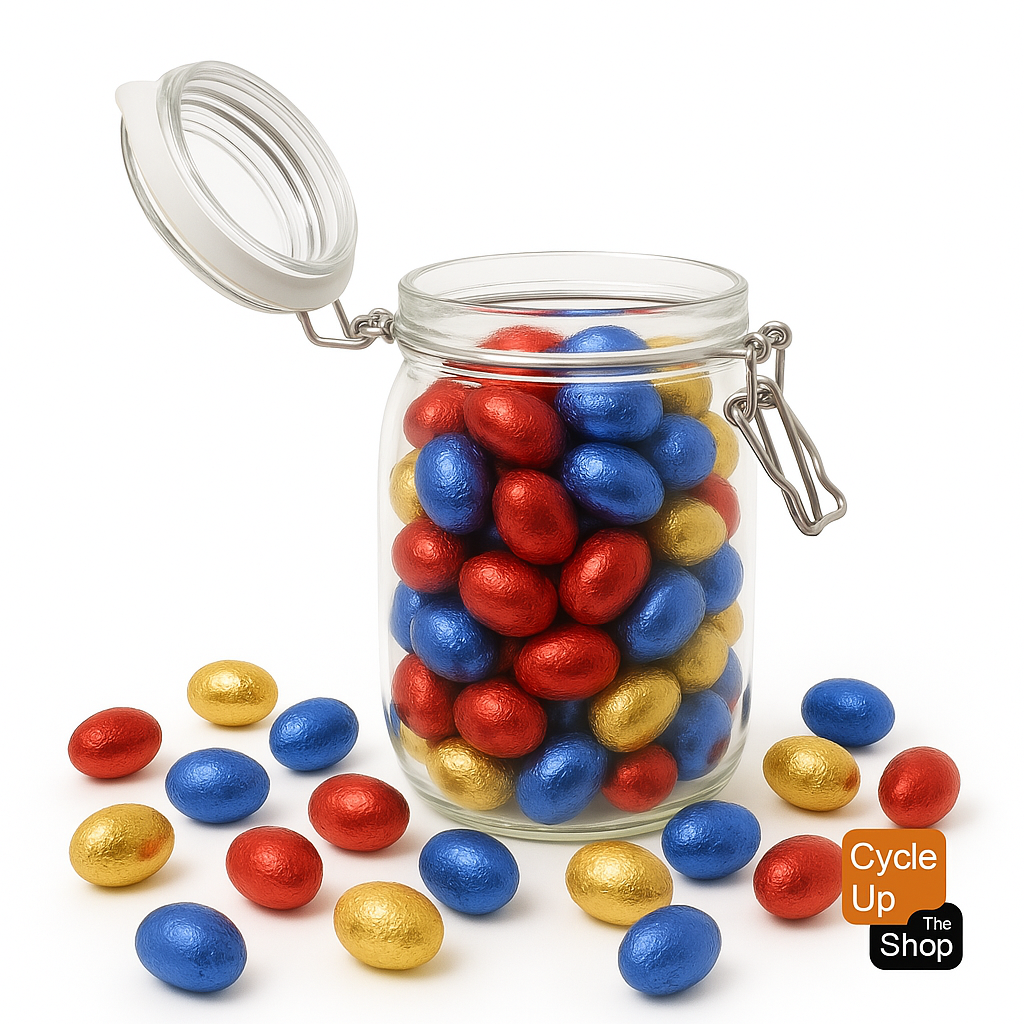 Weckpot 1140 ml met standaard paaseieren