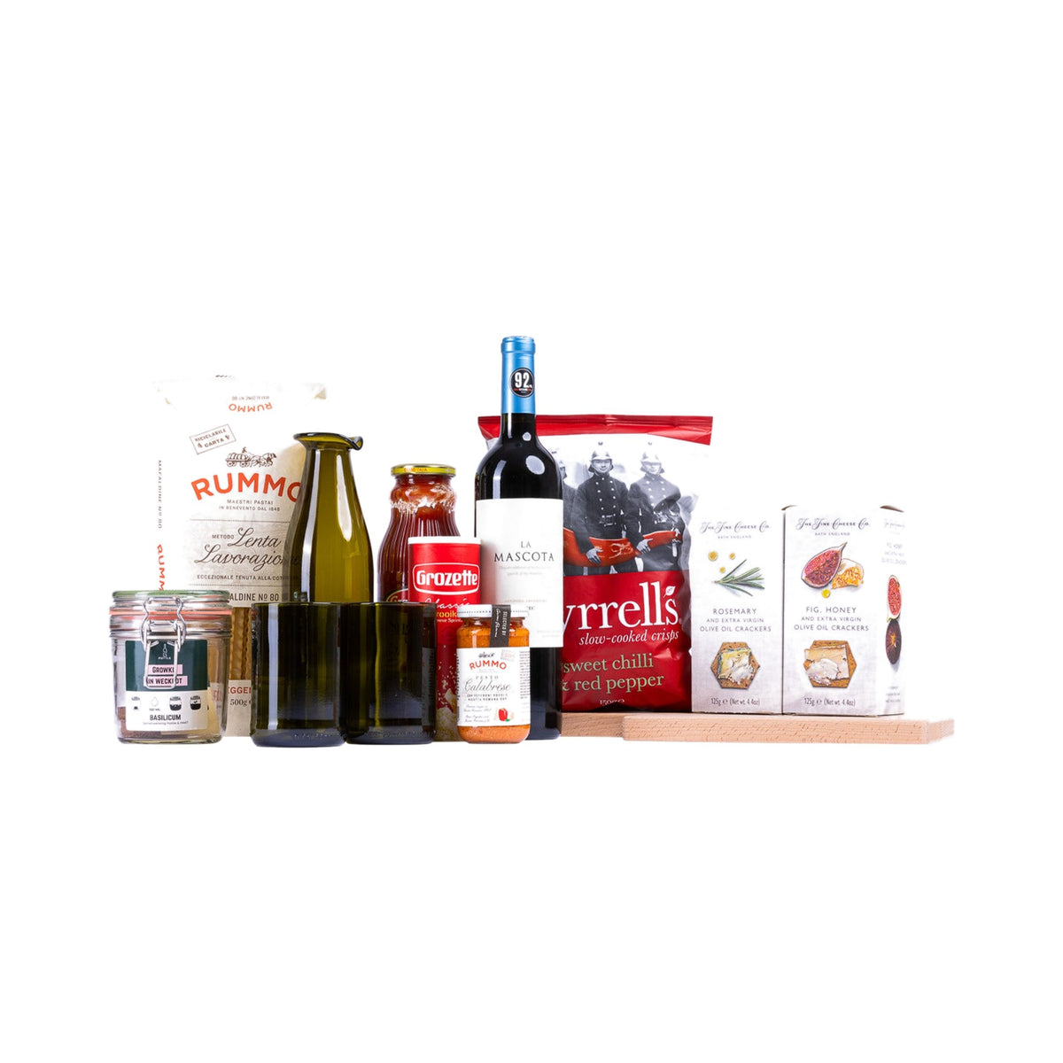 Italiaans Kerstpakket - L op een witte achtergrond