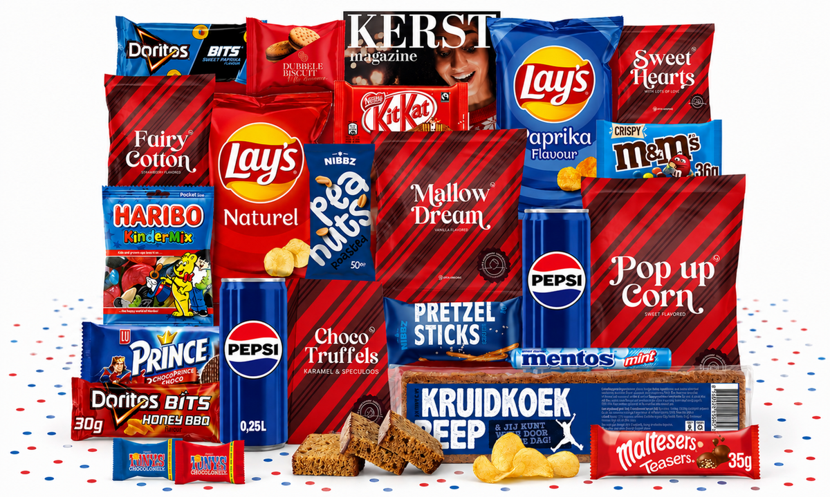 Kerstpakket Red & Blue