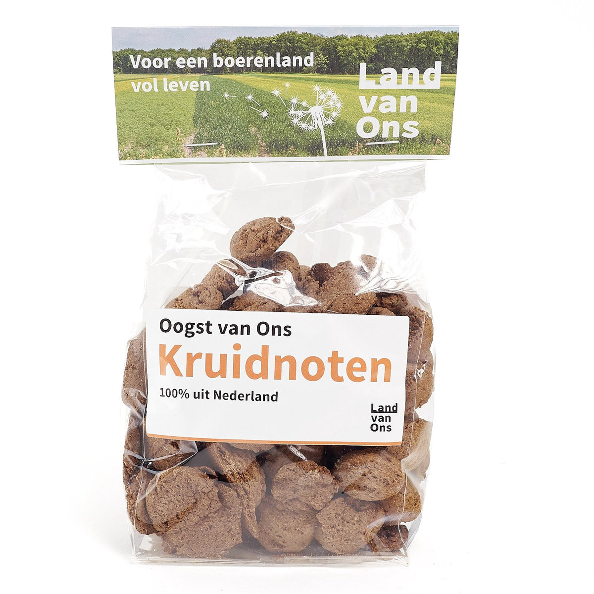 Zak volkoren kruidnoten van Land van Ons