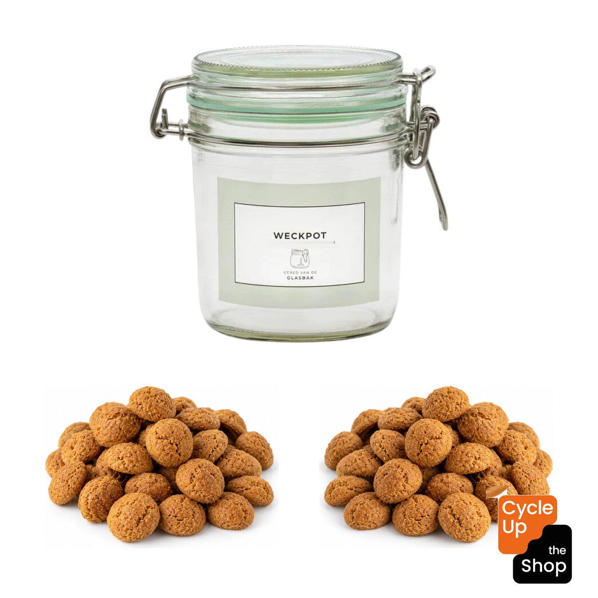 Geredde weckpot van 530 ml met kruidnoten