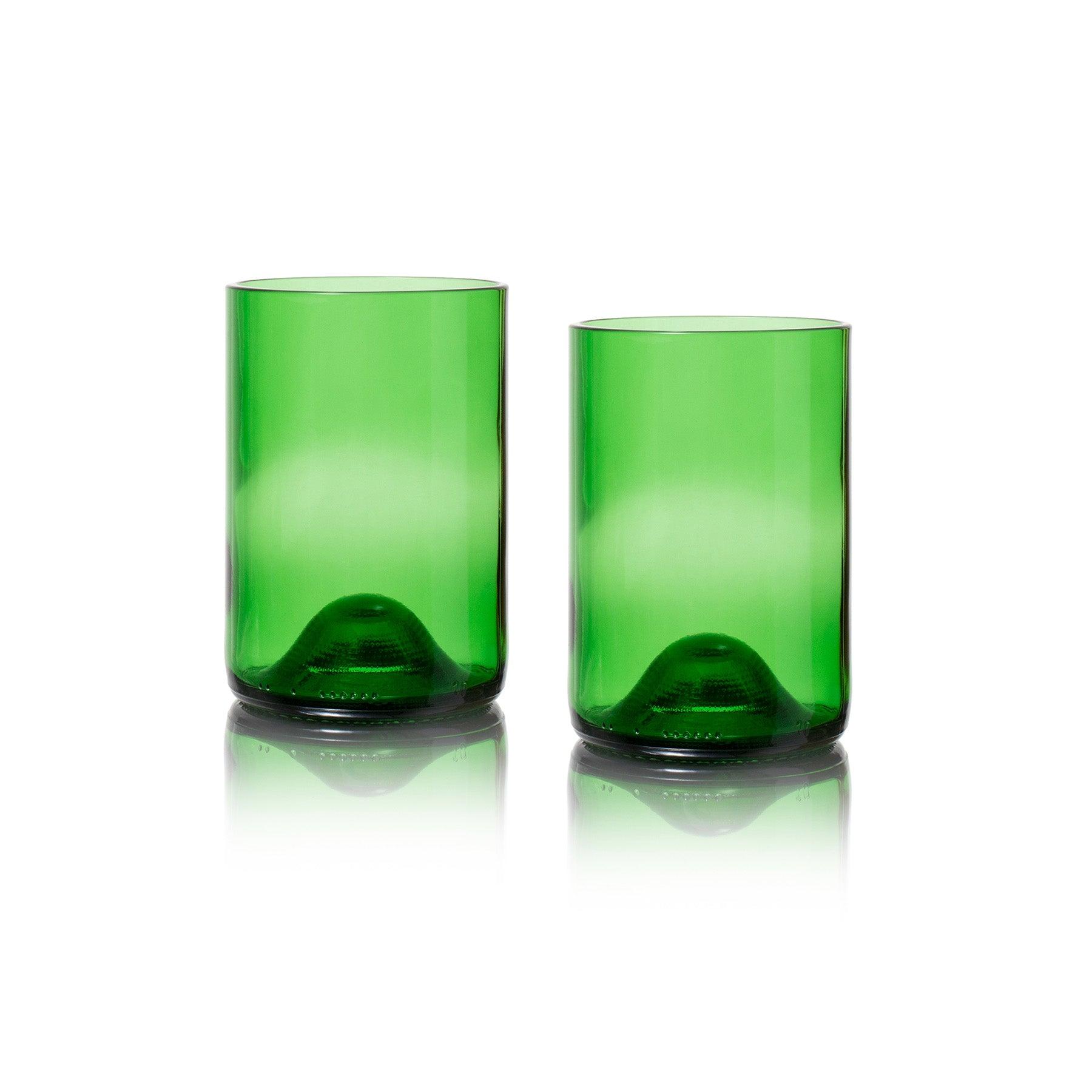 Circulaire Drinkglazen - groen - 2 pack - Shop Cycle-Up