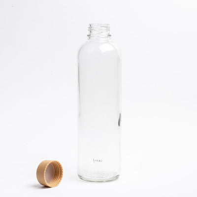 Drinkfles Pure, open, met de dop ernaast