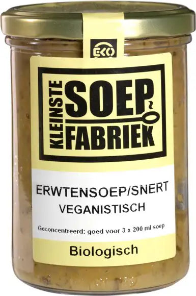 Kleinste Soep Fabriek veganistische erwtensoep biologisch 400 ML