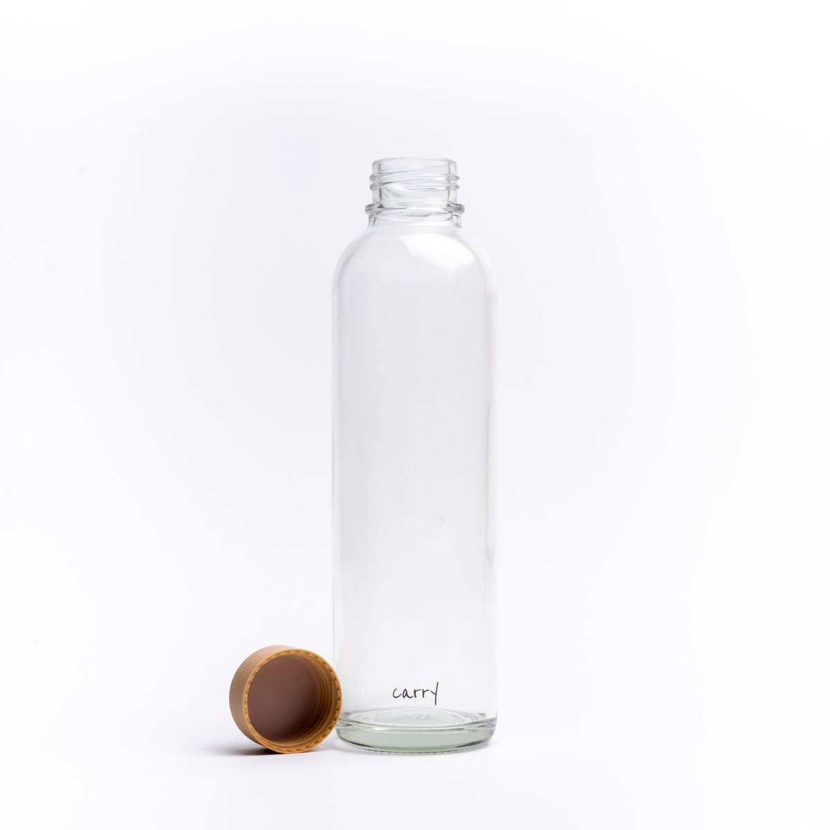 Drinkfles Pure, open, met de dop ernaast