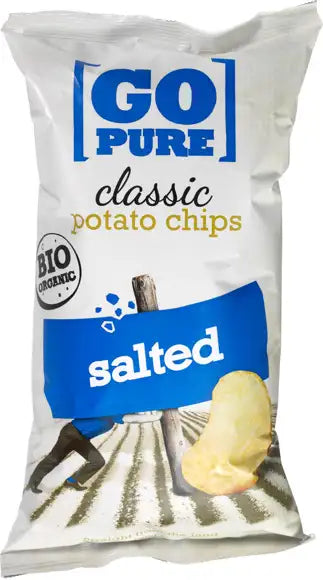 Go Pure classic chips salted 125g