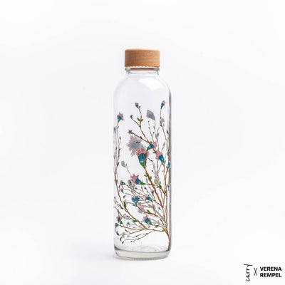 Glazen drinkfles Hanami van 0,7 liter met kersenbloesemprint