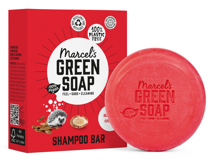 Marcel's Green Soap shampoo bar argan & oudh