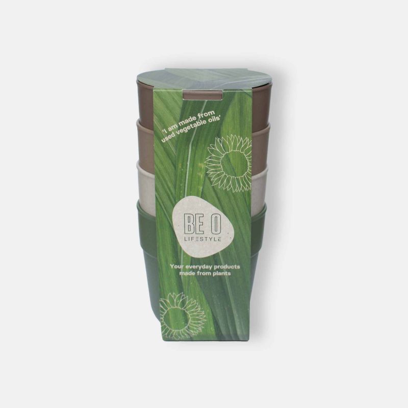 BE O - Mug (set van 4 kleurenmix)