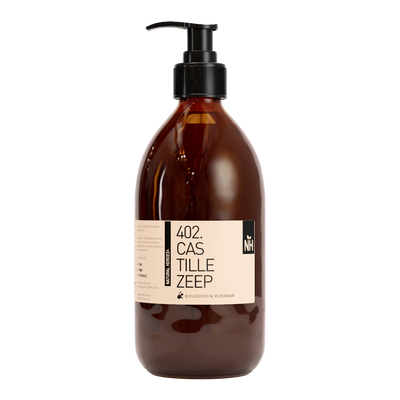 Castillezeep van Natural Heroes, bruine fles met pomp van 500 ml
