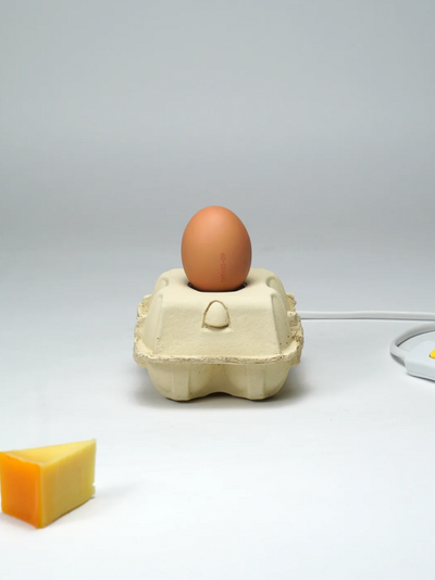 Eierdooslamp Corn met een bruine Egglamp, uit