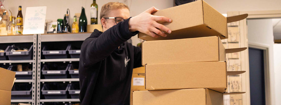 Bestellingen klaarzetten voor verzending in de Cycle-Up HUB
