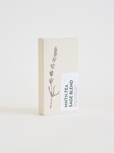 Mini-doosje Sage Blend bergthee van Lemon Poppy, gesloten