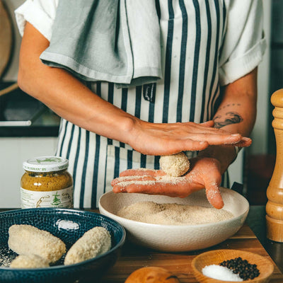 Oesterzwam bitterballen maken