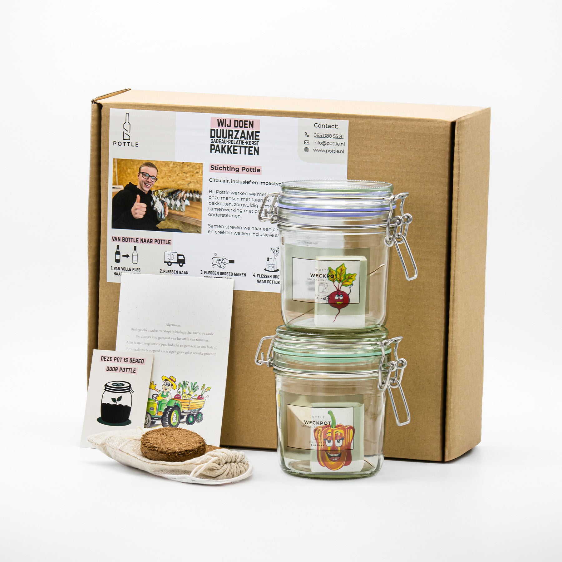 Een growkit pakket van Cycle-Up die ideaal is als zakelijk relatiegeschenk