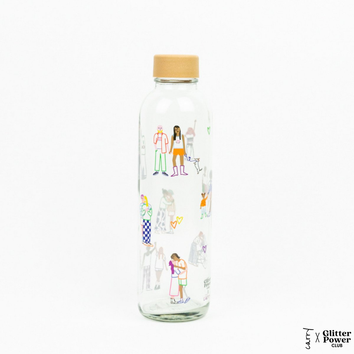 Drinkfles Love is Love van opzij