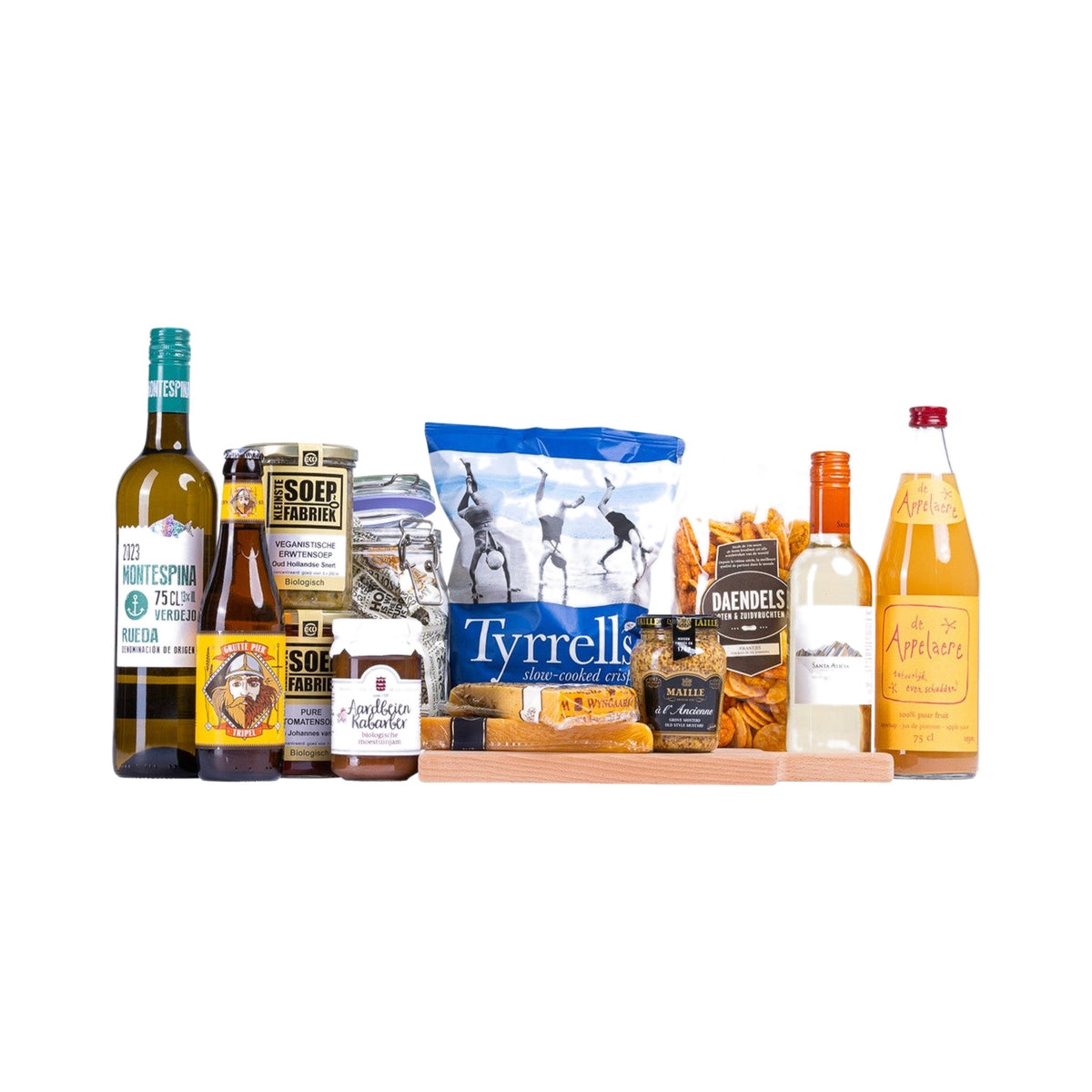 Bourgondisch Kerstpakket - L op een witte achtergrond