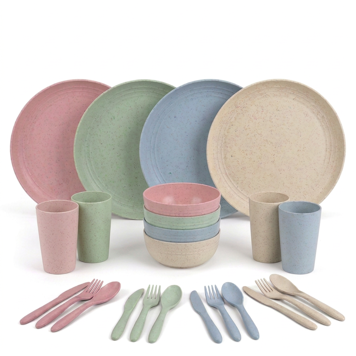 Bio-based servies set 28-delig