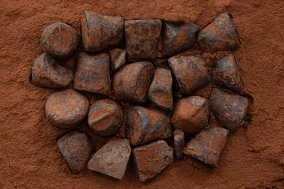 Zakje chocoladetruffels van WOW Chocolao! met losse truffels ernaast
