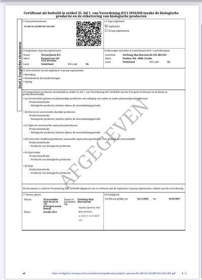 Bosbloemenhoning van Nectarqueen, productfoto