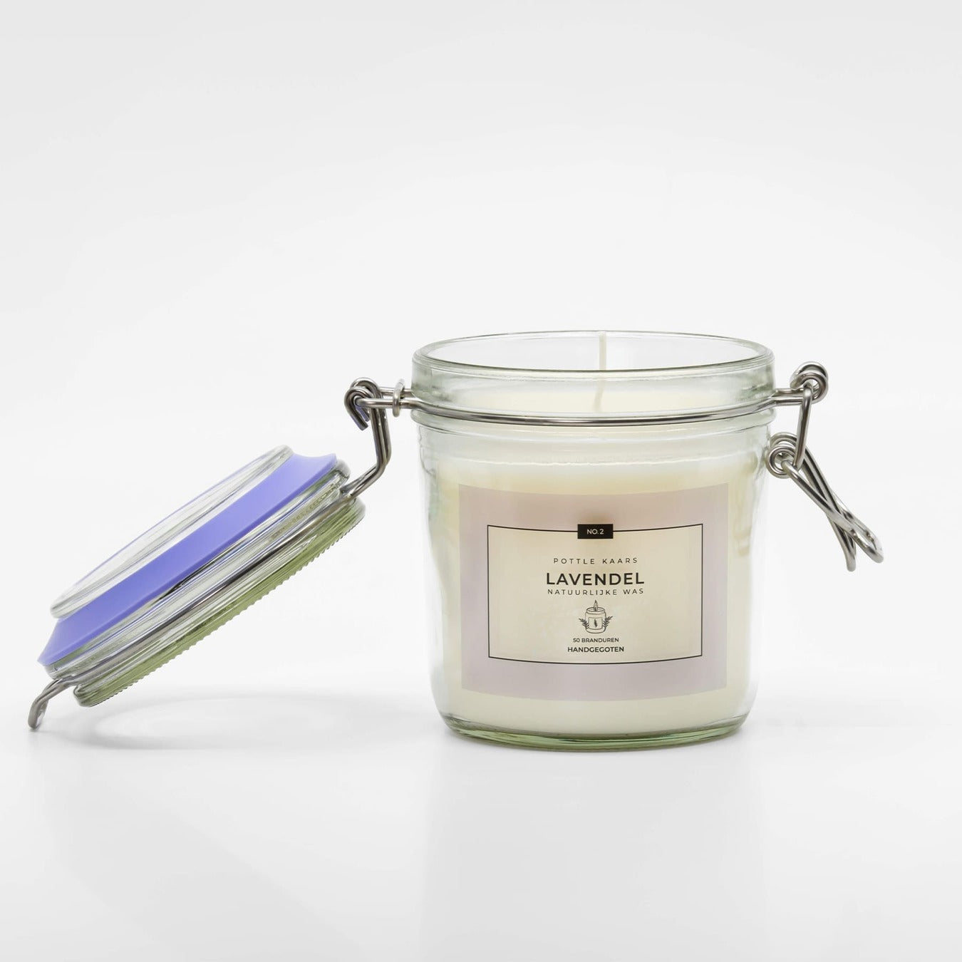Pottle-handgemaakte, duurzame geurkaars (Lavendel)