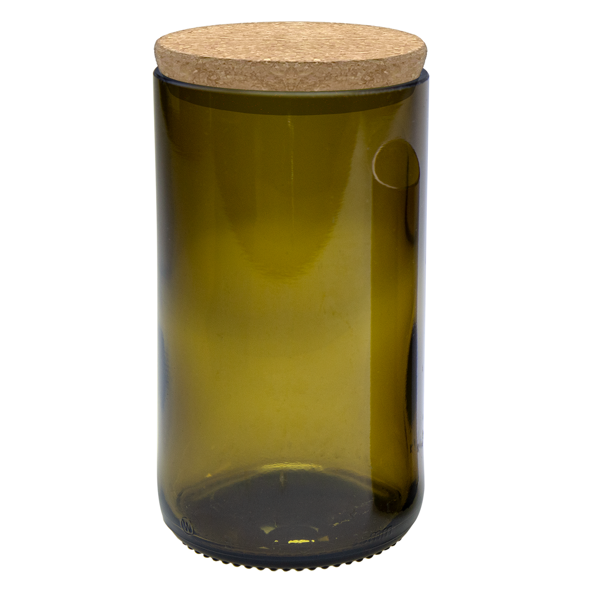 Hoog voorraadglas van een wijnfles met kurkdeksel, 400 ml