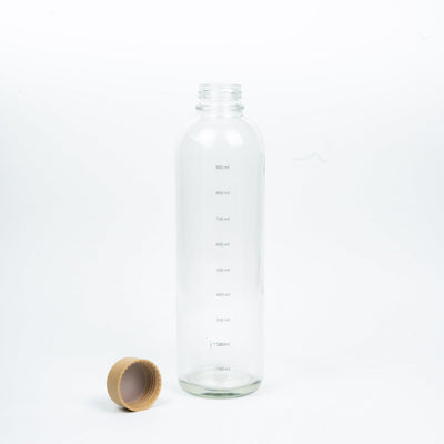 Drinkfles Hydration Booster, open, met de dop ernaast
