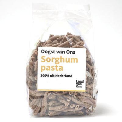 Zak sorghumpasta van Land van Ons, Oogst van Ons