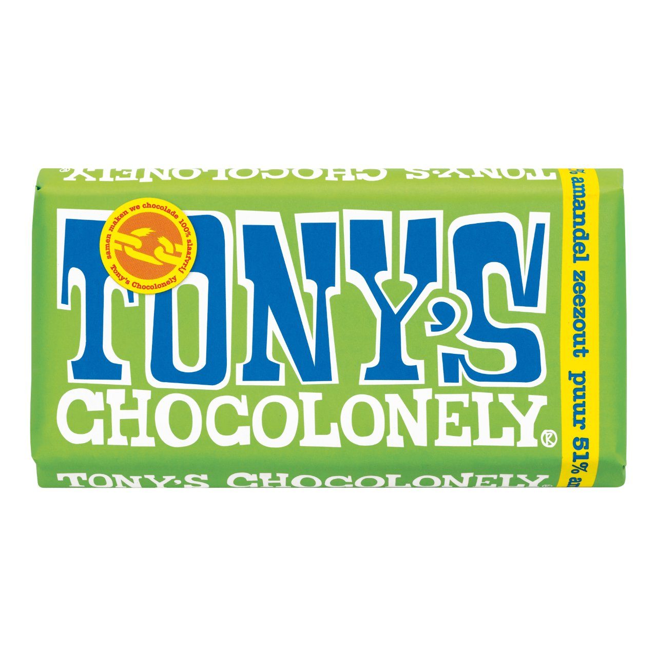 Tony’s Chocolonely chocolade puur-amandel-zeezout