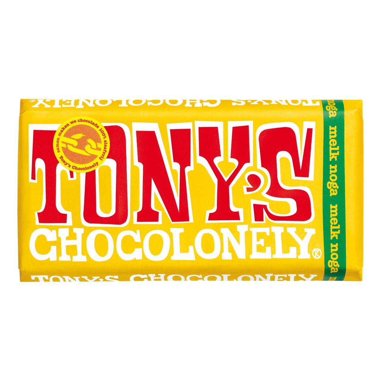 Tony’s Chocolonely melkchocoladereep met noga