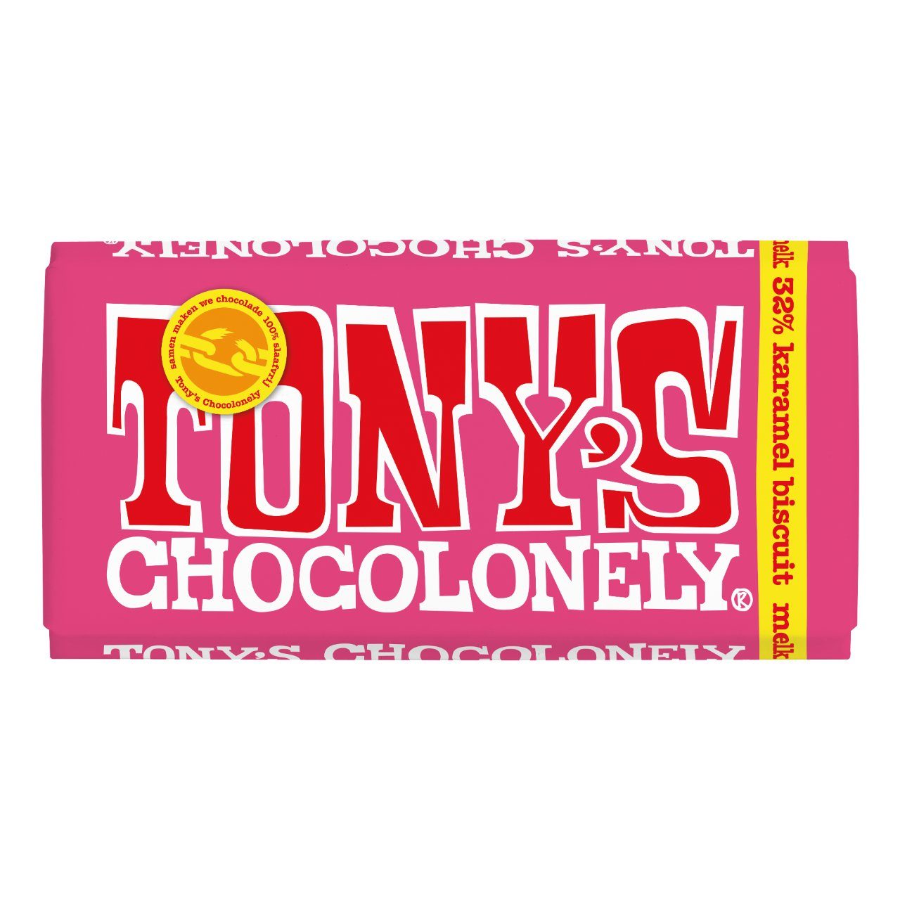 Tony’s Chocolonely melk karamel biscuit