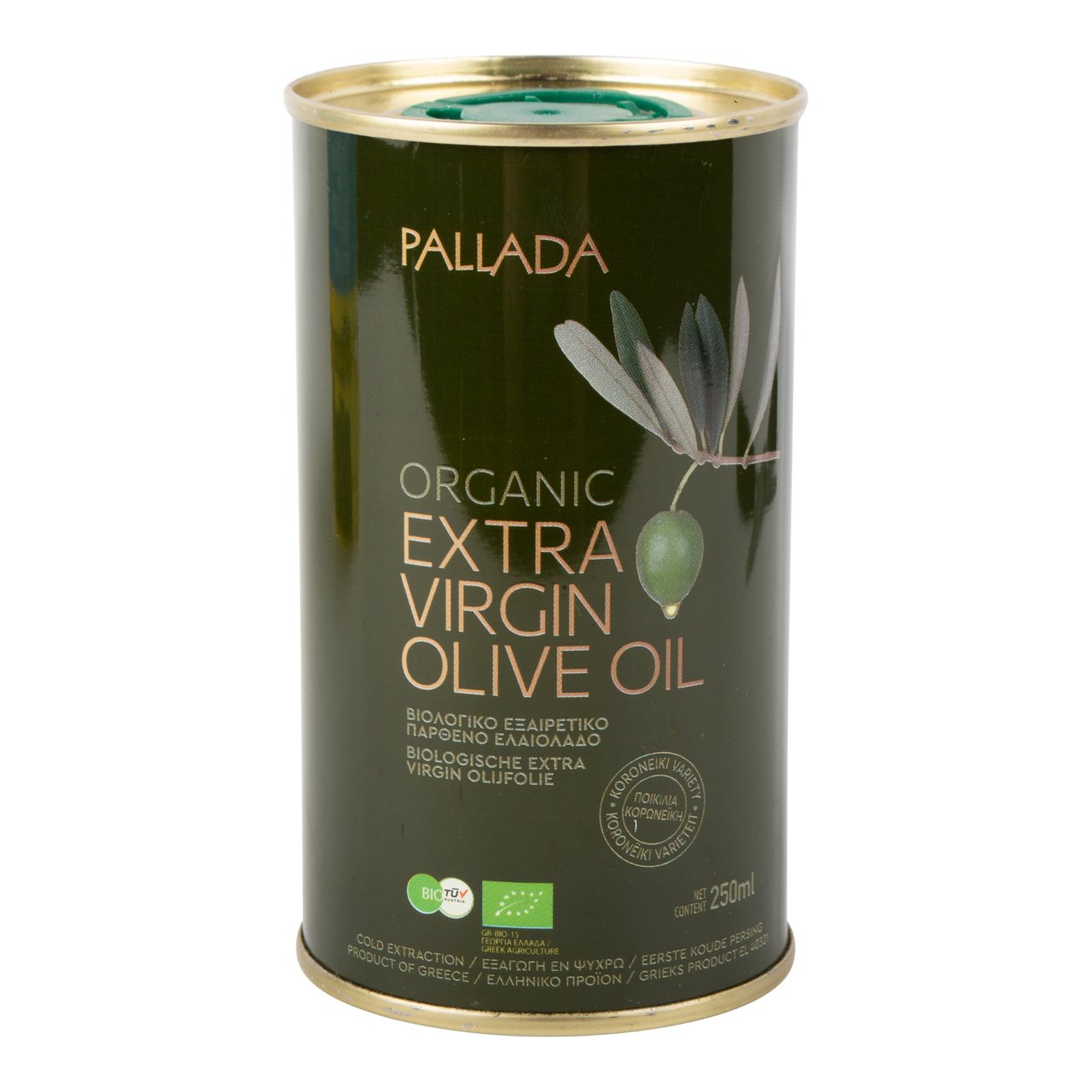 Pallada olijfolie extra vierge biologisch 250 ml