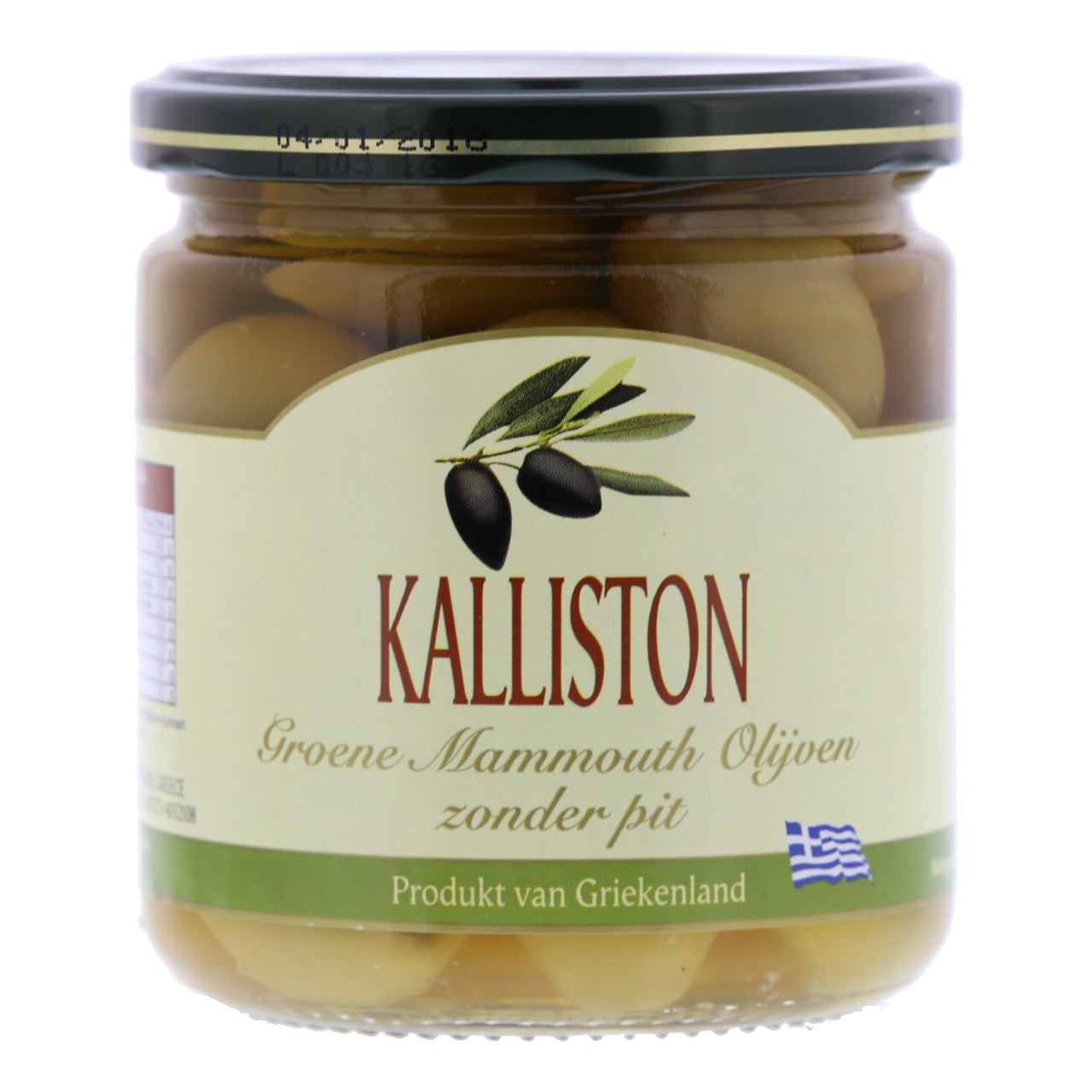 Kalliston groene olijven mammouth, zonder pit 200g