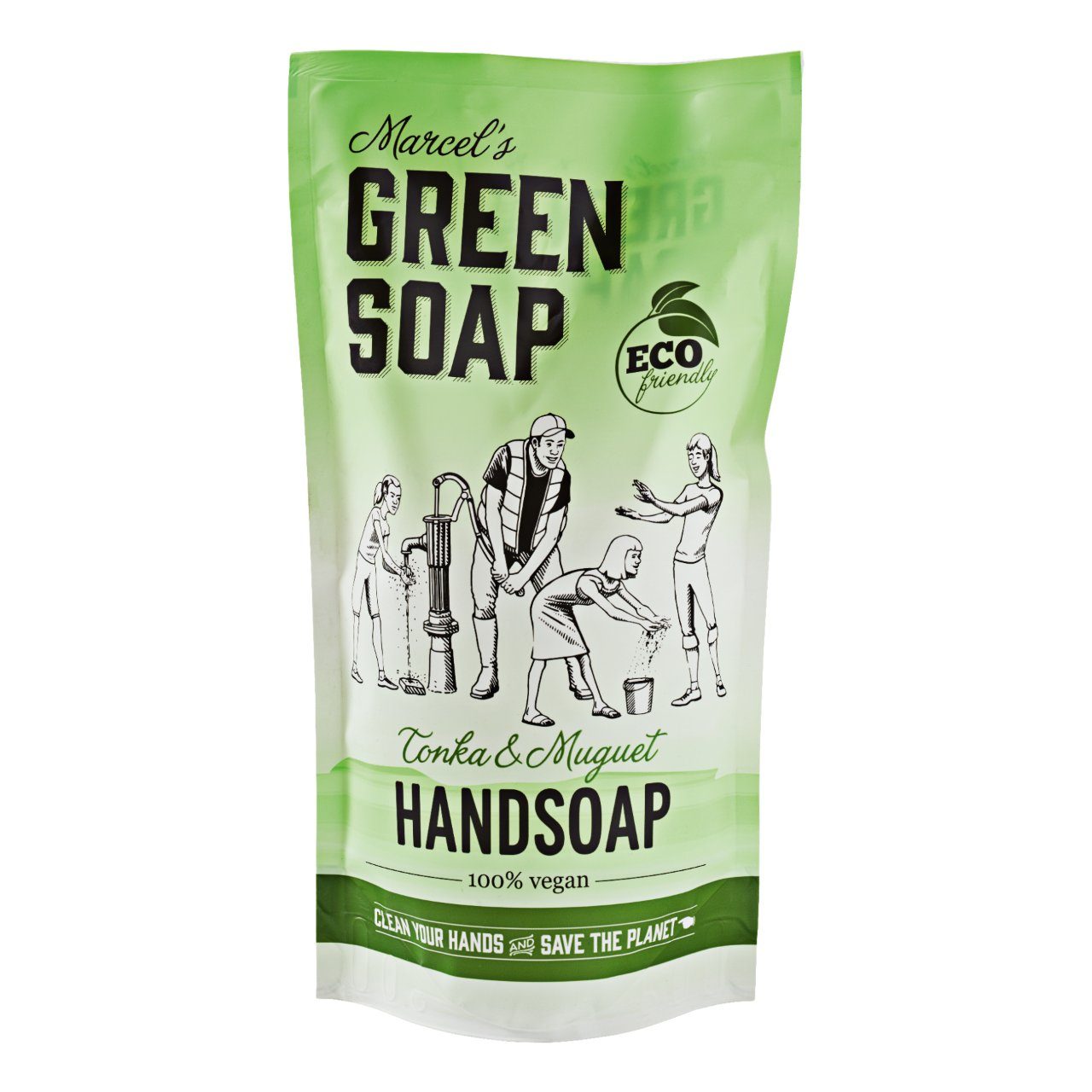 Marcel's Green Soap Handsoap tonka and muguet refill 50 cl