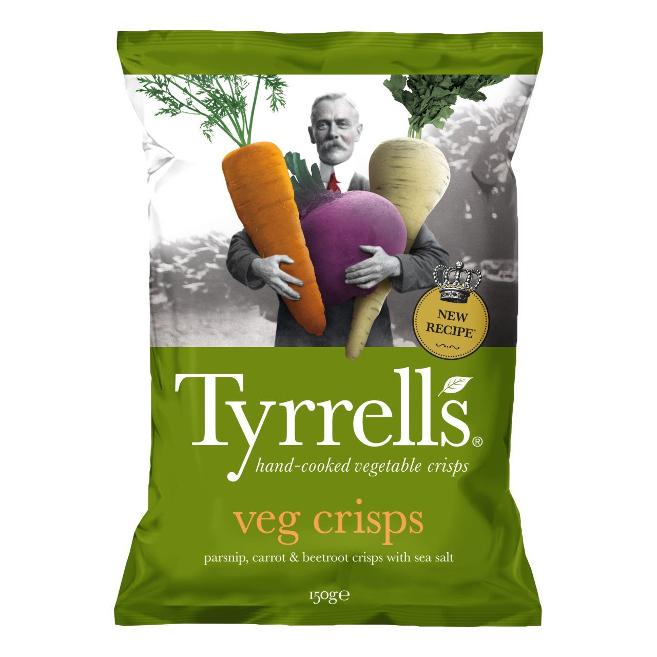 Tyrrells groentechips mixed roots 150g