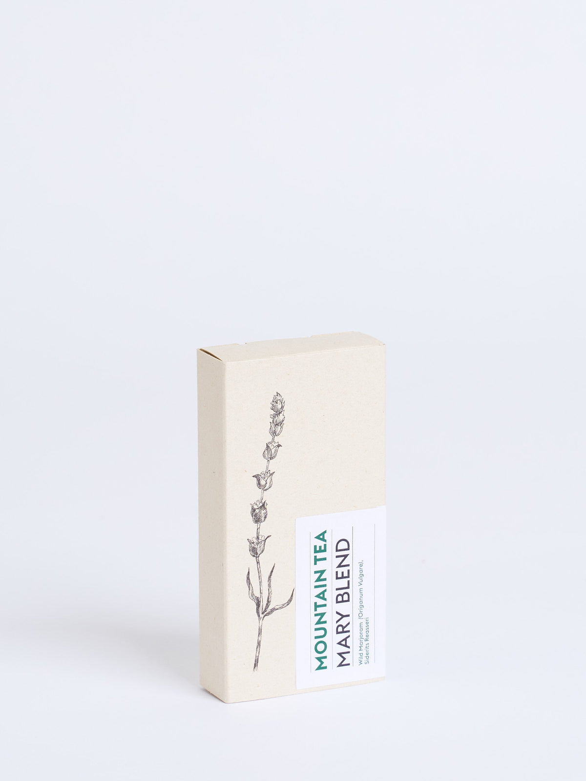 Mini-doosje Mary Blend bergthee van Lemon Poppy, gesloten