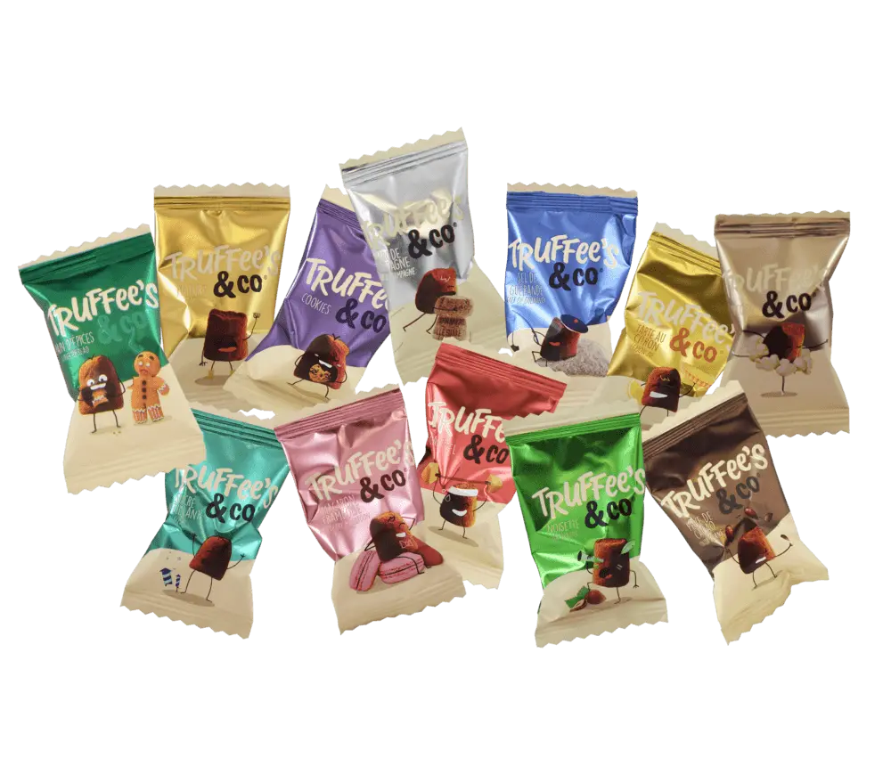 Los verpakte chocoladetruffels van Truffee's & Co