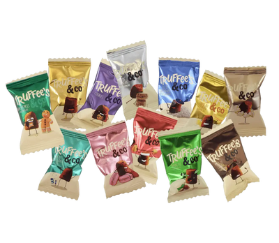 Los verpakte chocoladetruffels van Truffee's & Co