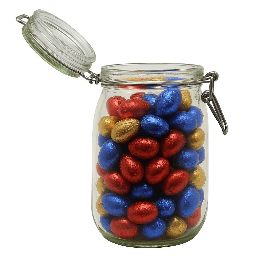 Gevulde weckpot van 1140 ml met paaseitjes, tweede foto