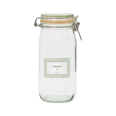 Geredde weckpot van 2160 ml met ring