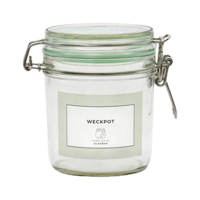 Geredde weckpot van 530 ml met ring