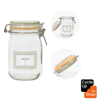 Geredde weckpot van 1140 ml